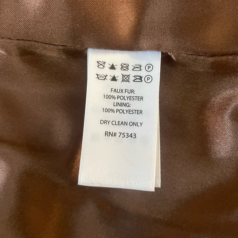 Bailey 44 Brown Faux Fur Jacket - Women’s size XS - Picture 4 of 5
